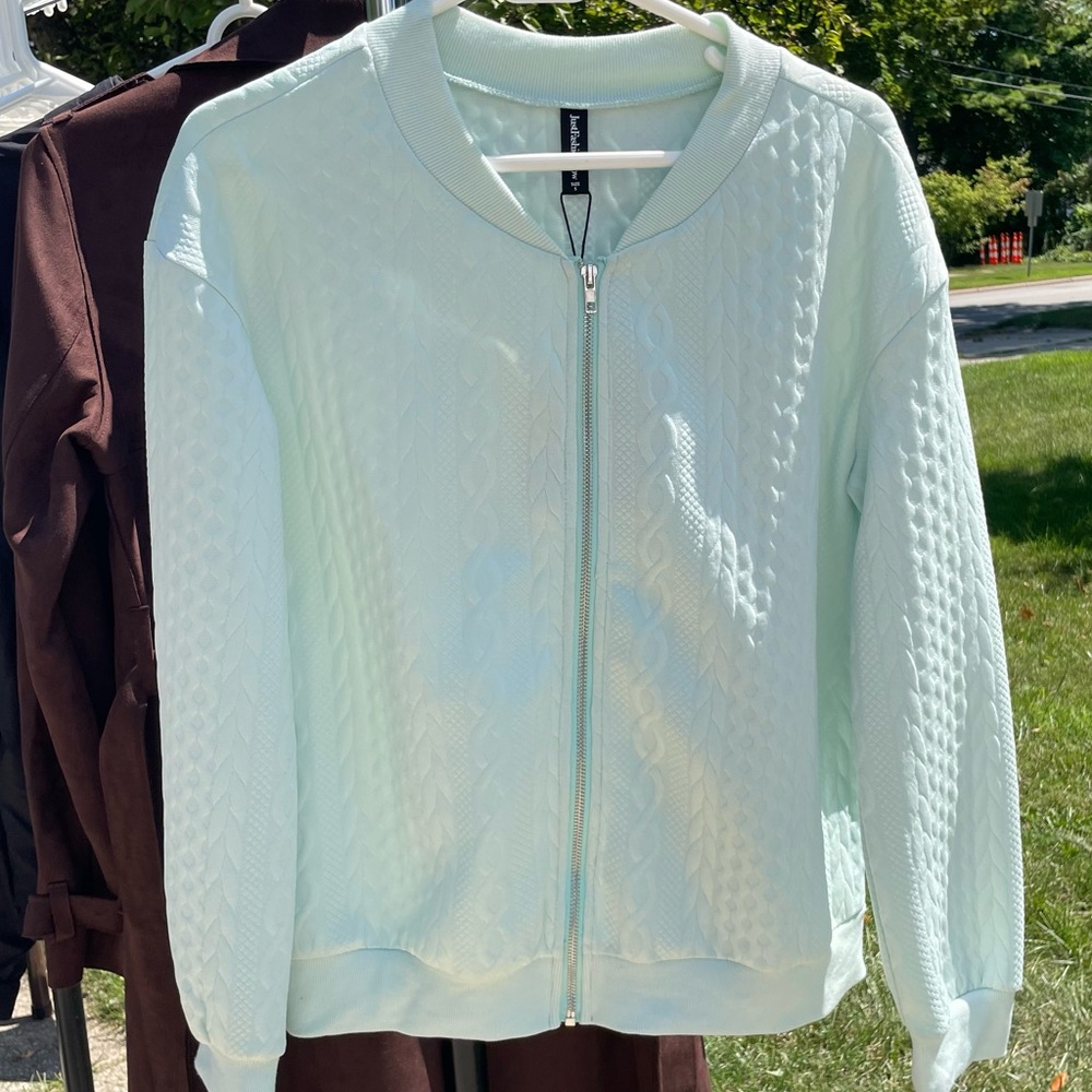 NWT Knit Bomber Jacket